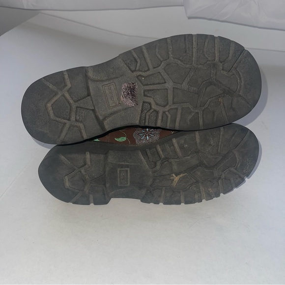 Roper Women's 7 Brown Suede Chunk Floral Embroidered Cowboy Western Boots - Picture 6 of 6